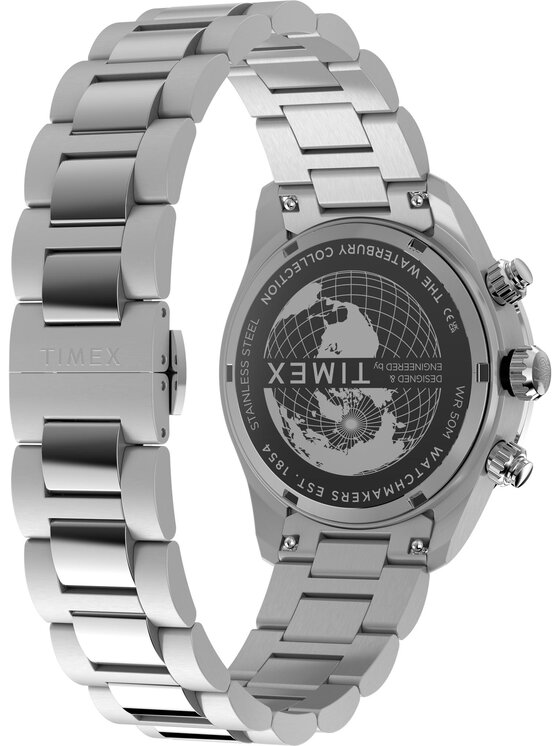 Timex Timex Zegarek TW2Y70500 Srebrny