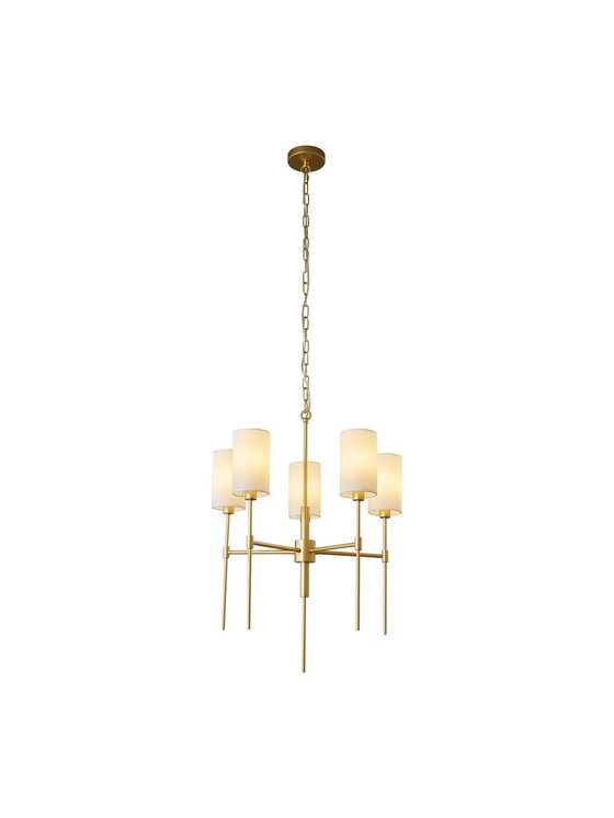 MIAhome MIAhome Lampa wisząca DARLING żyrandol złota 60 cm Złoty