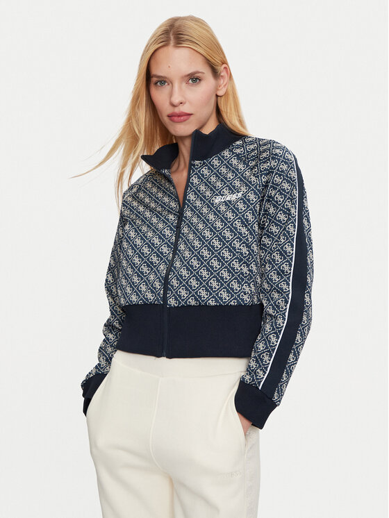 Guess Guess Sweatshirt V4BQ10 KCHW0 Dunkelblau Regular Fit