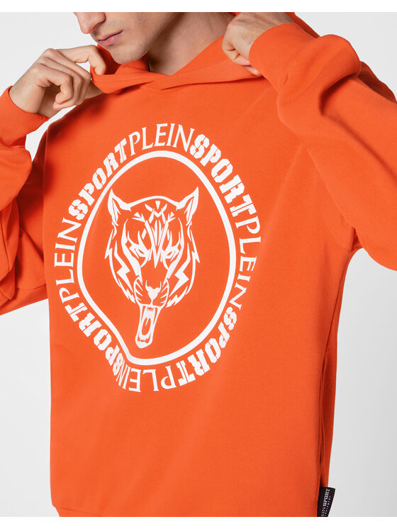 Plein Sport Plein Sport Bluza 13115 Pomarańczowy Regular Fit