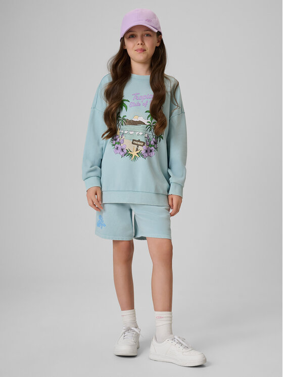 4F 4F Szorty sportowe SUMMER SPLASH Niebieski Loose Fit