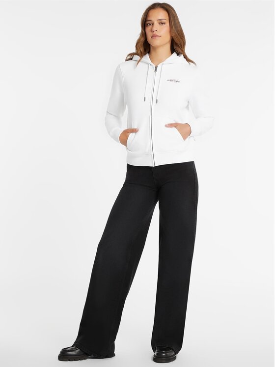 Guess Guess Bluza 172111 Biały Classic Fit