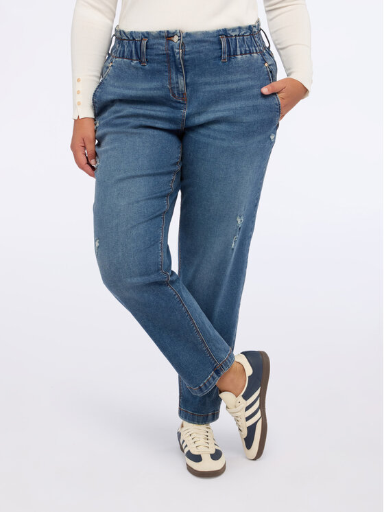 Fiorella Rubino Fiorella Rubino Jeansy P404T104952N024 Niebieski Boy Fit