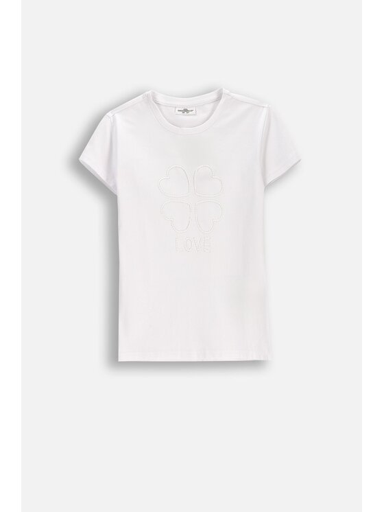 Coccodrillo Coccodrillo T-Shirt WC6143201TUG-001 Biały Regular Fit