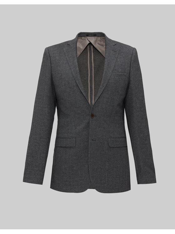 Borgio Borgio Marynarka jonadi Szary Slim Fit