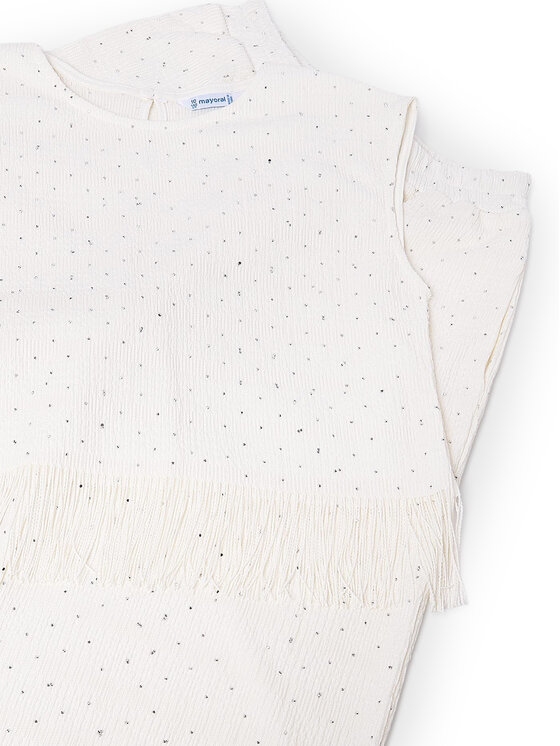 Mayoral Mayoral Set majica i hlače 6558 Écru Relaxed Fit