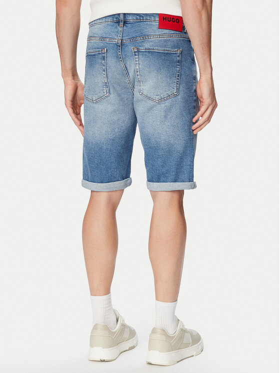 HUGO HUGO Дънкови шорти 50556163 Син Regular Fit