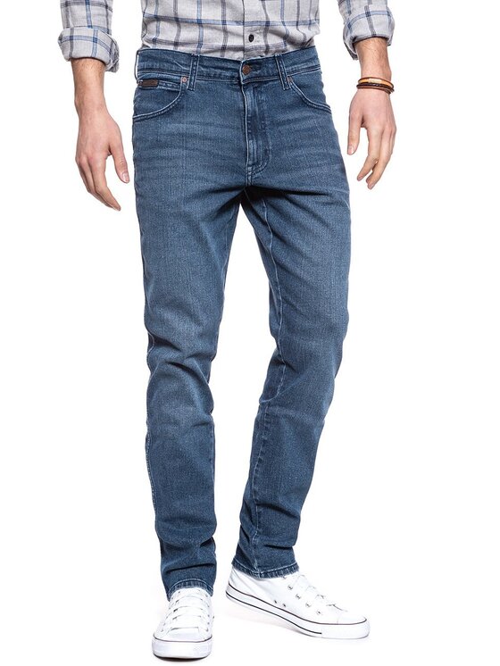 Wrangler Wrangler Jeansy TEXAS TAPER Niebieski Slim Fit