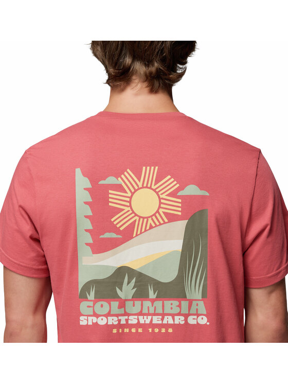 Columbia Columbia T-Shirt 215502 Różowy Regular Fit