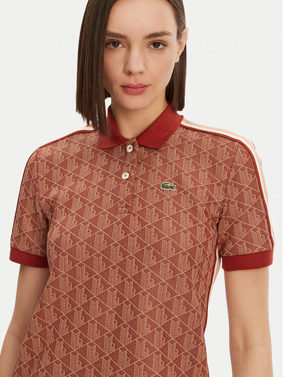 Lacoste Lacoste Polokošile DF3364 Hnědá Slim Fit