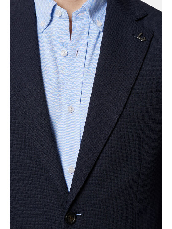 Lancerto Lancerto Marynarka Terrace MA131124000010 Granatowy Slim Fit