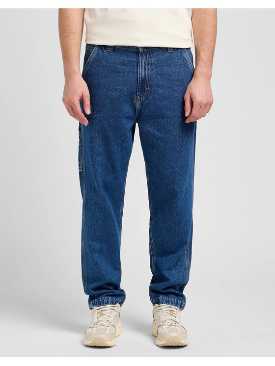 Lee Lee Jeansy CARPENTER Niebieski Loose Fit
