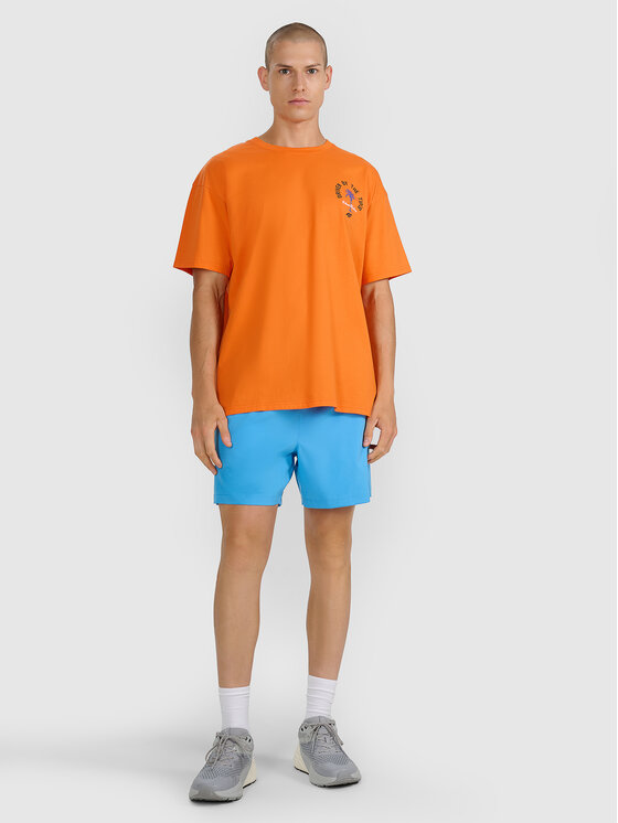 4F 4F T-Shirt FOB SUMMER Pomarańczowy Oversize