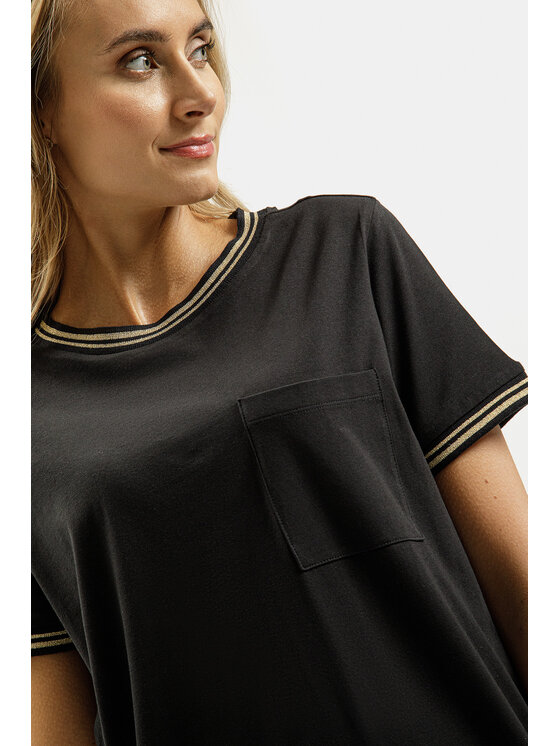 Cross Jeans Cross Jeans T-Shirt 56172-020 Czarny