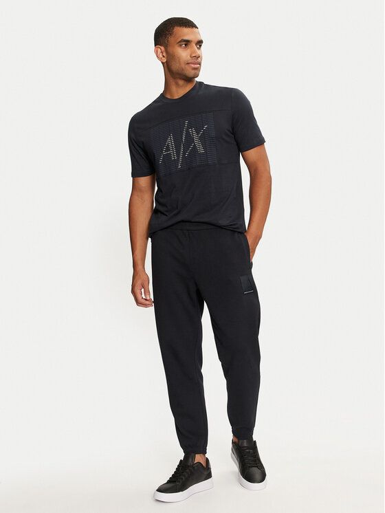 Armani Exchange Armani Exchange Majica 6DZTJD ZJBYZ 1510 Mornarsko modra Regular Fit