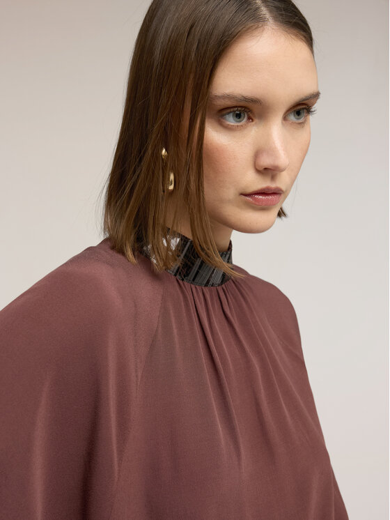 Motivi Motivi Blusa 2007W000765N022 Bordeaux Over Fit