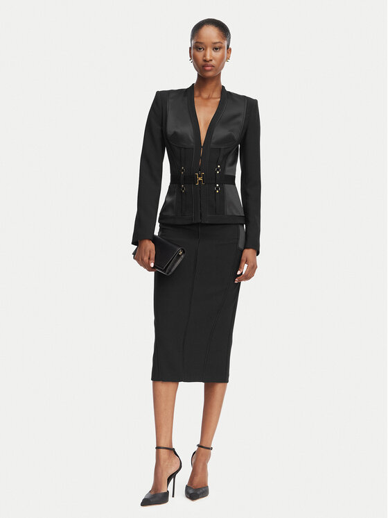 Elisabetta Franchi Elisabetta Franchi Suknja olovka GO-148-62E2-V440 Crna Slim Fit
