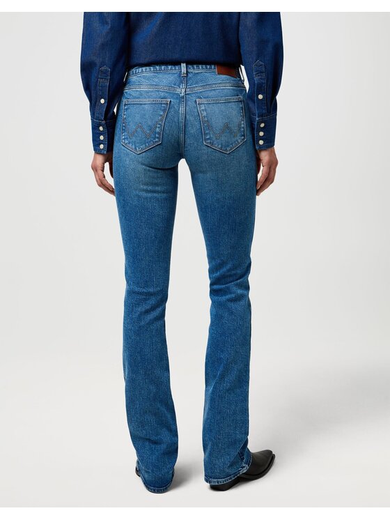 Wrangler Wrangler Jeansy BOOTCUT Niebieski Bootcut Fit
