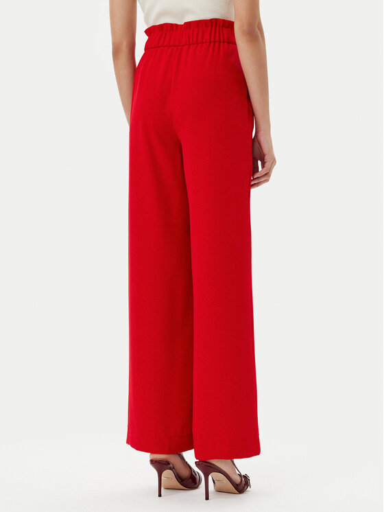Morgan Morgan Pantaloni palazzo 242-PBIRD Rosso Wide Leg