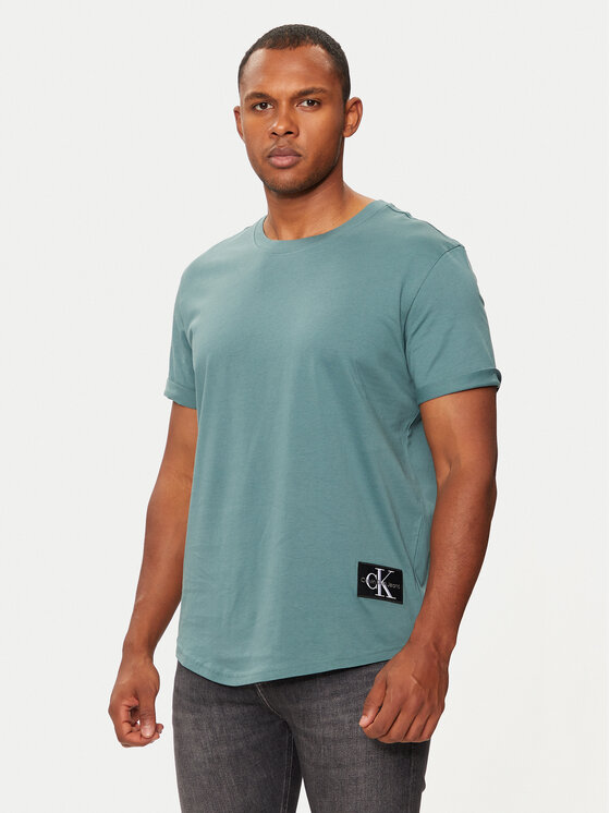 Calvin Klein Jeans T-krekls J30J323482 Zaļš Regular Fit