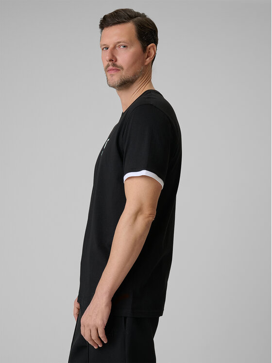 4F 4F T-Shirt SPORTS CLUB Czarny Regular Fit