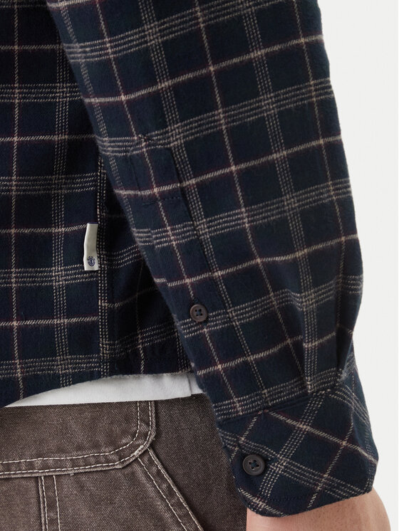 Element Element Ing Button Down Regular Flannel ELYWT00183 Sötétkék Regular Fit