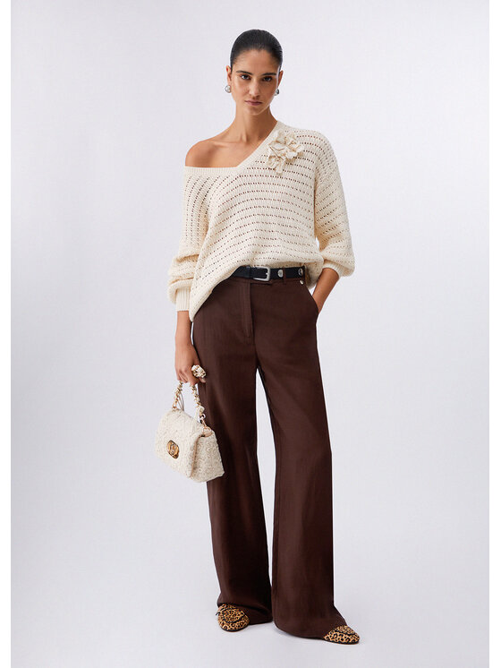 Liu Jo Liu Jo Maglione CA6304MS042P9572 Crema Regular Fit