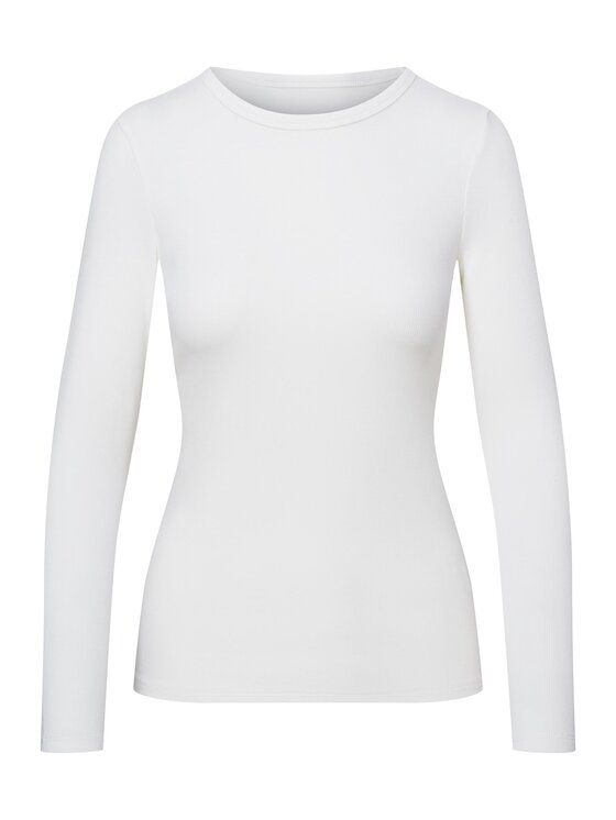 Esotiq Esotiq Bluzka 44073 Biały Regular Fit