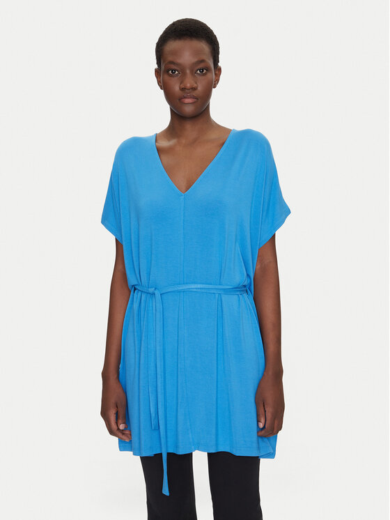 Liu Jo Vestito da spiaggia VA5164 JS360 Blu Relaxed Fit, taglia : XS