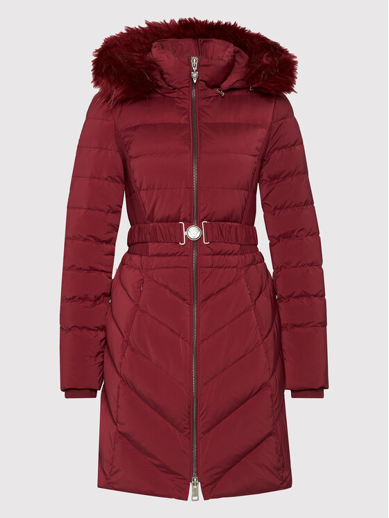 Guess Guess Vatovaná bunda Cecilia W1BL32 WE4P2 Bordó Regular Fit