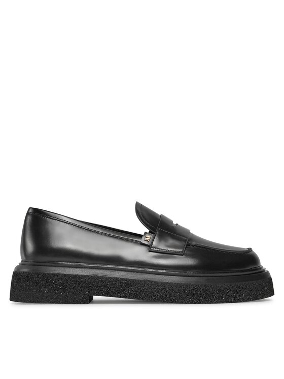 Γυναικεία Loafers Max Mara, Μέγεθος 36, Μαύρο, Crepeloafer 23452619336