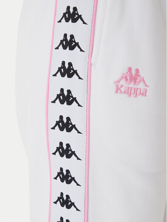 Kappa Kappa Pantaloni trening Banda Adina 321Y8EW Alb Regular Fit