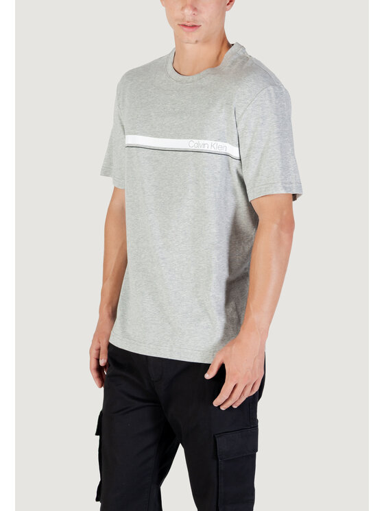 Calvin Klein Calvin Klein T-shirt LIFESTYLE SS TEE Grigio Bermuda Fit