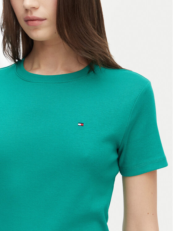 Tommy Hilfiger Tommy Hilfiger T-Shirt New Cody WW0WW40587 Πράσινο Slim Fit