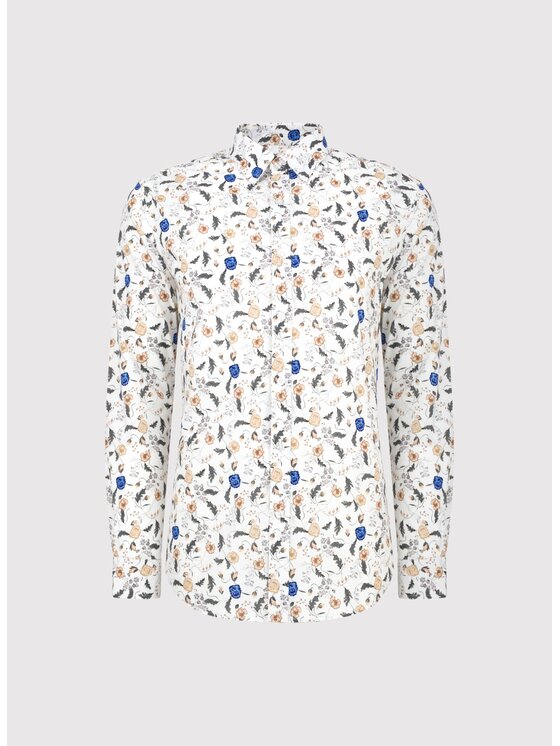 Pako Lorente Pako Lorente Koszula P25WF-1X-034 Biały Slim Fit