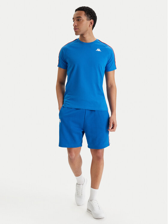 Kappa Kappa T-Shirt Banda Coen 303UV10 Niebieski Slim Fit