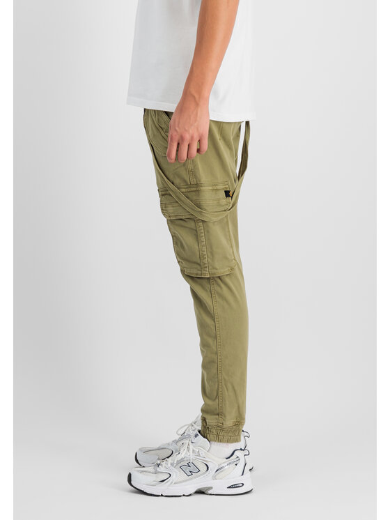 Alpha Industries Alpha Industries Bavlnené nohavice 128202 Kaki Slim Leg