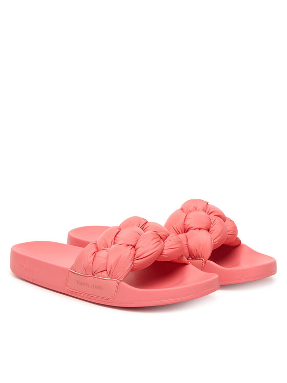 Tommy Jeans Tommy Jeans Natikači Tjw Braided Slides EN0EN02975 Roza