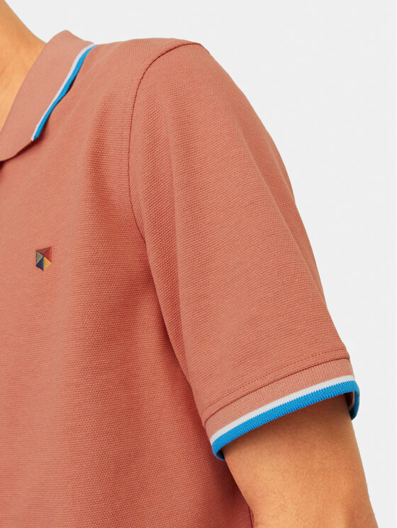 Jack & Jones Jack & Jones Polo Bluwin 12169064 Pomarańczowy Regular Fit