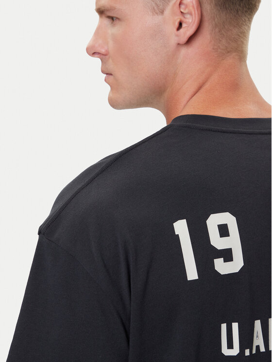Under Armour Under Armour Футболка Hoops Courtside 6003686 Чорний Oversize