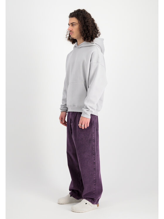 Alpha Industries Alpha Industries Bluza Logo Backprint Hoodie  Szary Relaxed Fit