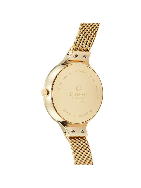 Obaku Obaku Zegarek V173LXGJMG Złoty