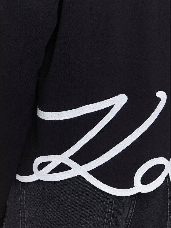KARL LAGERFELD KARL LAGERFELD Μπλούζα A3W20067 Μαύρο Regular Fit
