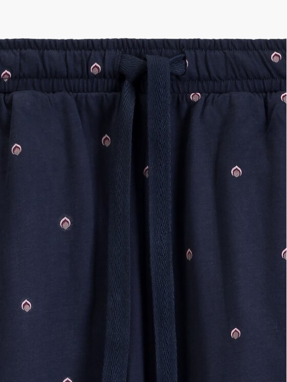 Atlantic Atlantic Piżama Retro Granatowy Regular Fit