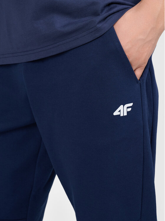 4F 4F Spodnie dresowe 4FWMM00TTROM1676 Granatowy Active Fit
