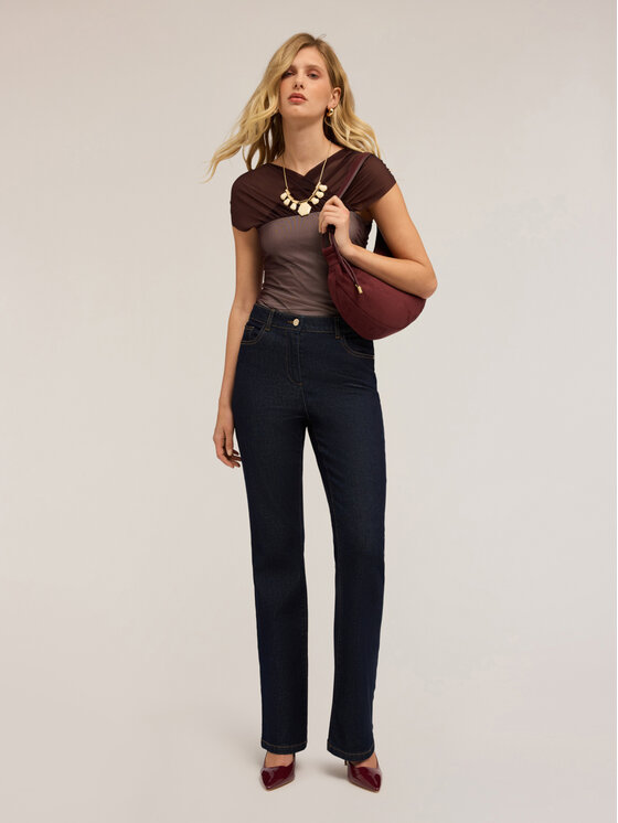 Motivi Motivi Jeansy P525Q104040N024 Niebieski Flare Fit