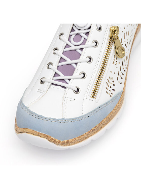Rieker Rieker Sneakersy N42K6-80 Biały