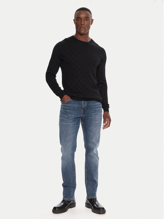 KARL LAGERFELD KARL LAGERFELD Megztinis 655018 554302 Juoda Regular Fit