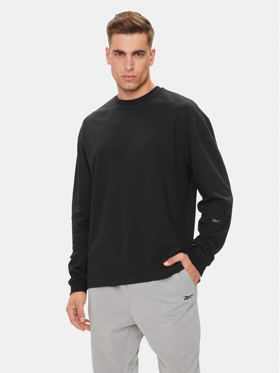 Reebok Reebok Μπλούζα Active Collective 100075746 Μαύρο Regular Fit
