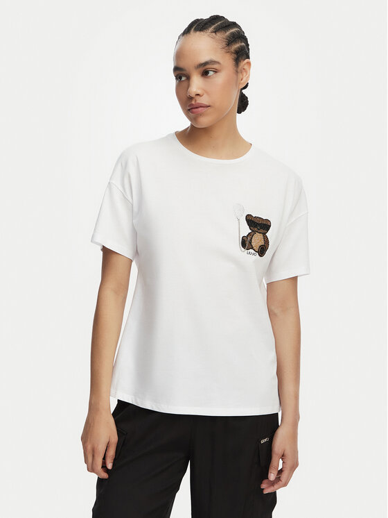 Liu Jo Liu Jo T-Shirt WA6414 JS923 Biały Regular Fit